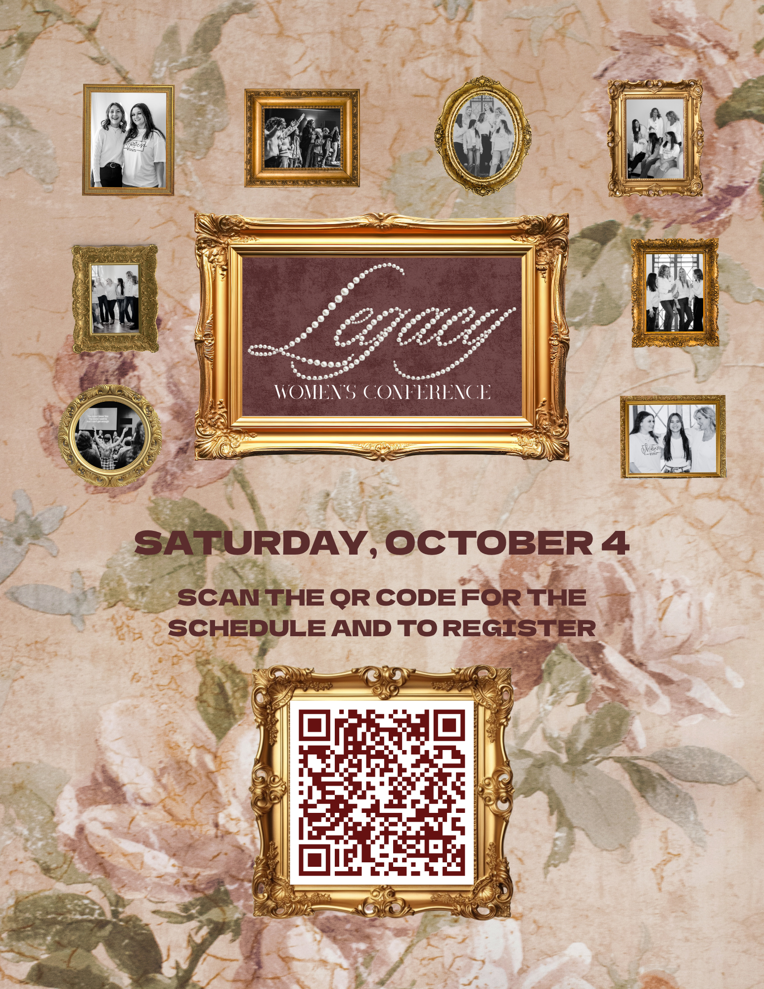Legacy Women's Conference registration poster